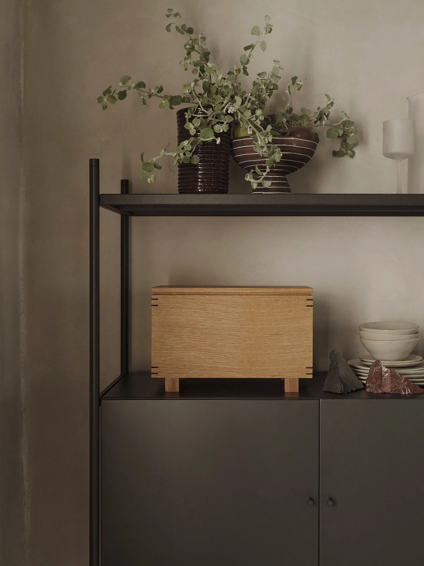 Brura skål Ø21,5 cm, Coffee-white Ferm Living
