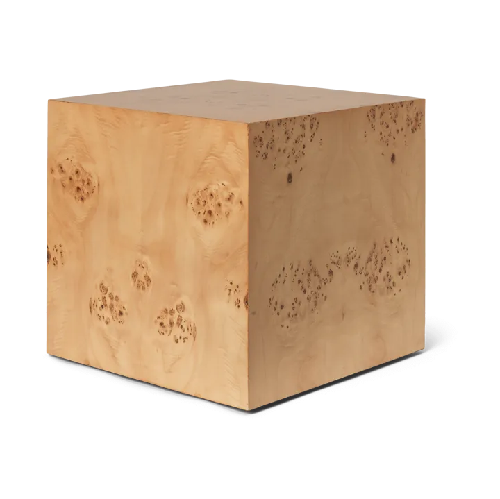 Burl Cube sidobord 40x40 cm - Natural - Ferm Living