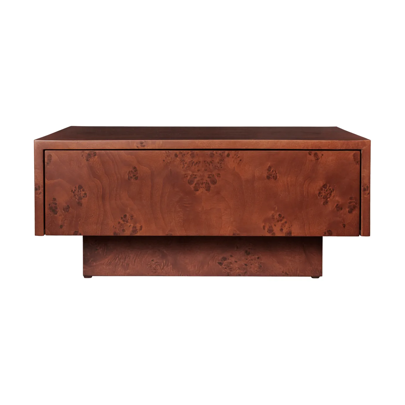 Burl storage soffbord 70x70 cm, Dark stained burl Ferm Living