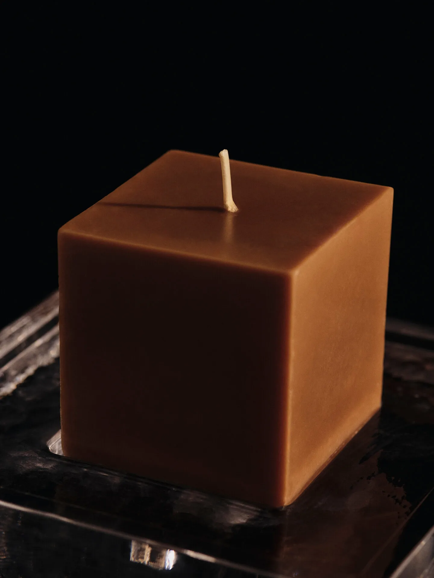 Burren blockljus small, Bronze Ferm Living
