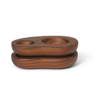 Cairn äggkopp 2-pack - Dark brown - Ferm Living