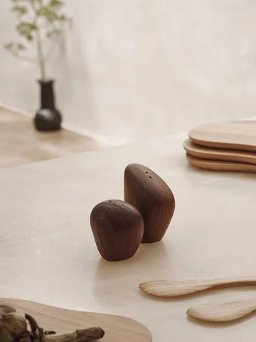 Cairn salt- och pepparkar 2 delar - Dark brown - Ferm Living