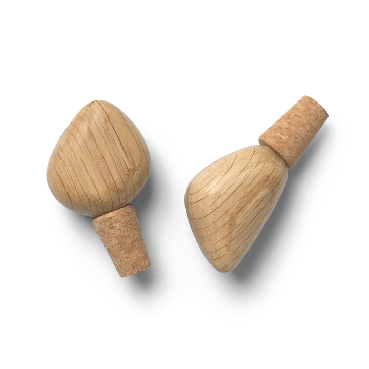 Cairn vinförslutare 2-pack - Oak - Ferm Living