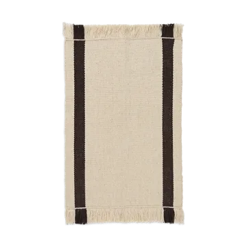 Calm kelim dörrmatta - Off-white, Coffee, 50x70 cm - Ferm Living