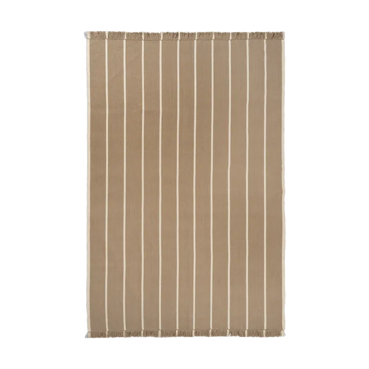 Calm kelim matta - Dark Sand, Off-white, 200x300 cm - Ferm Living