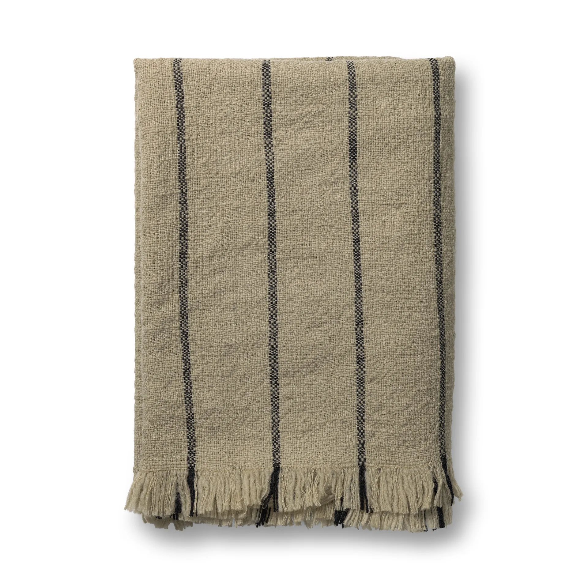 Calm ullfilt 120x180 cm, Camel/Black Ferm Living