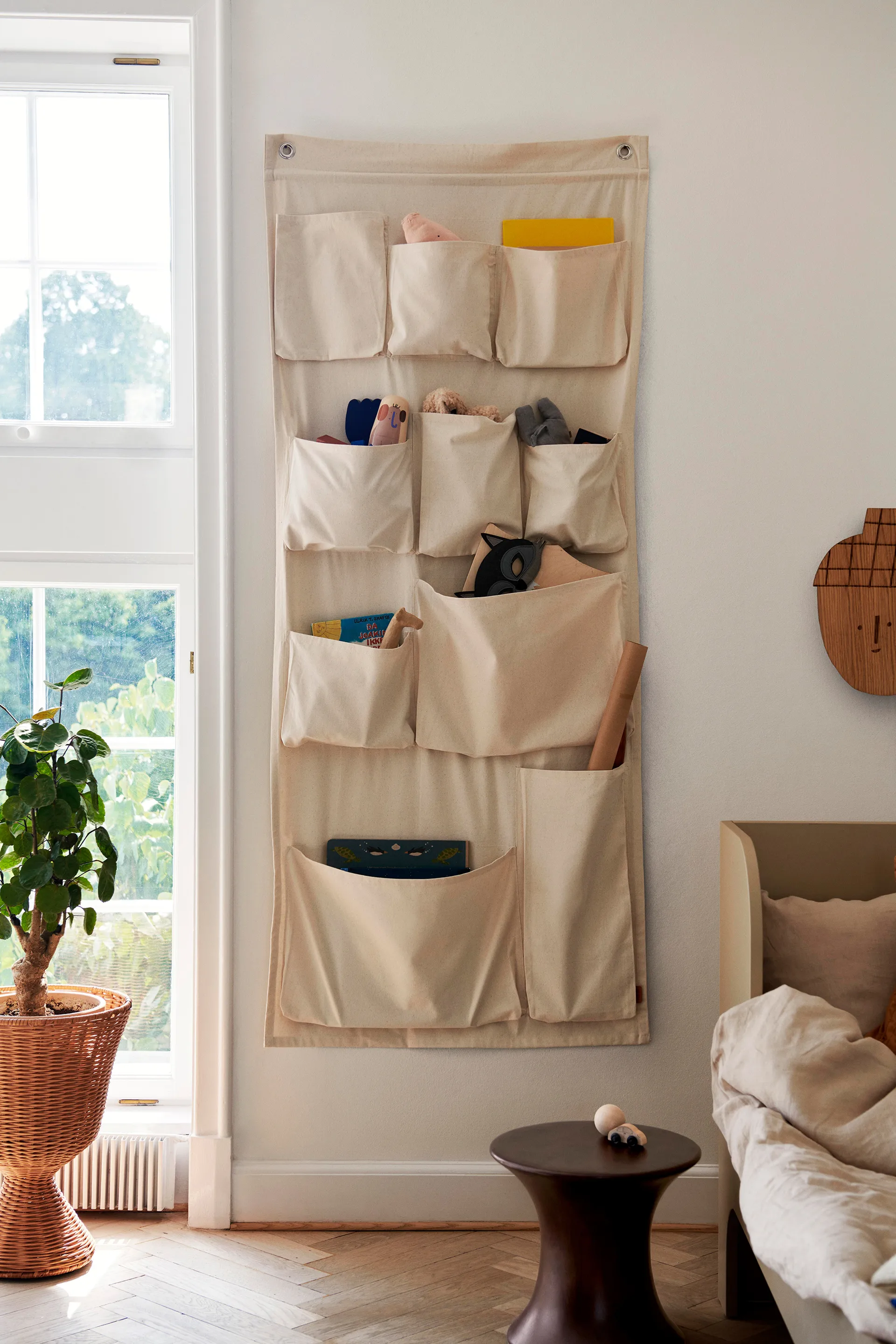 Canvas wall pockets väggförvaring, 70x160 cm Ferm Living