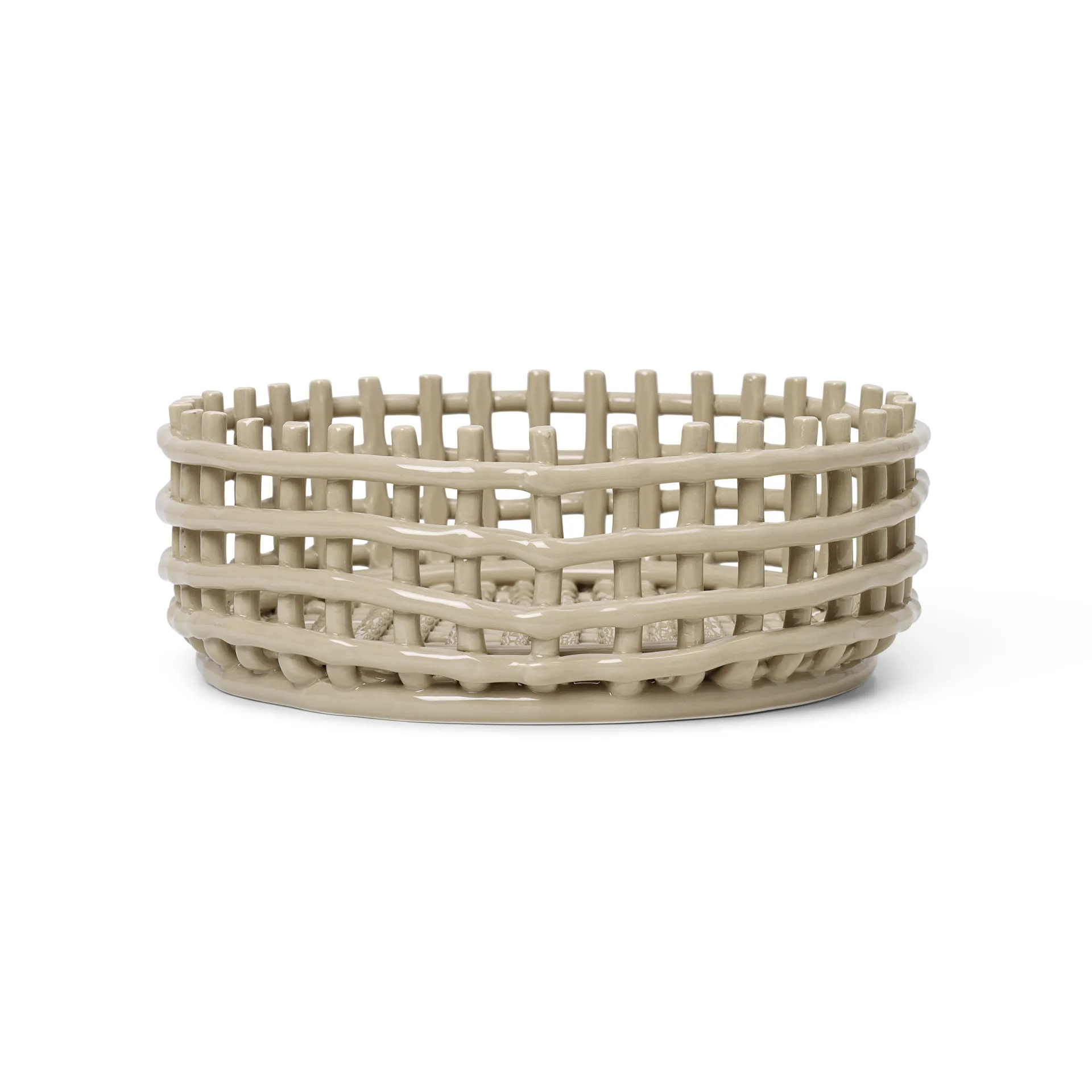 Ceramic flätad skål, Cashmere Ferm Living