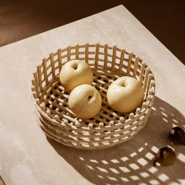 Ceramic flätad skål - Cashmere - Ferm Living