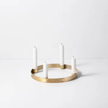Circle mässing ljusstake - liten - Ferm Living