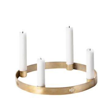 Circle mässing ljusstake - liten - Ferm Living