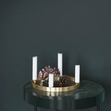 Circle mässing ljusstake - liten - Ferm Living