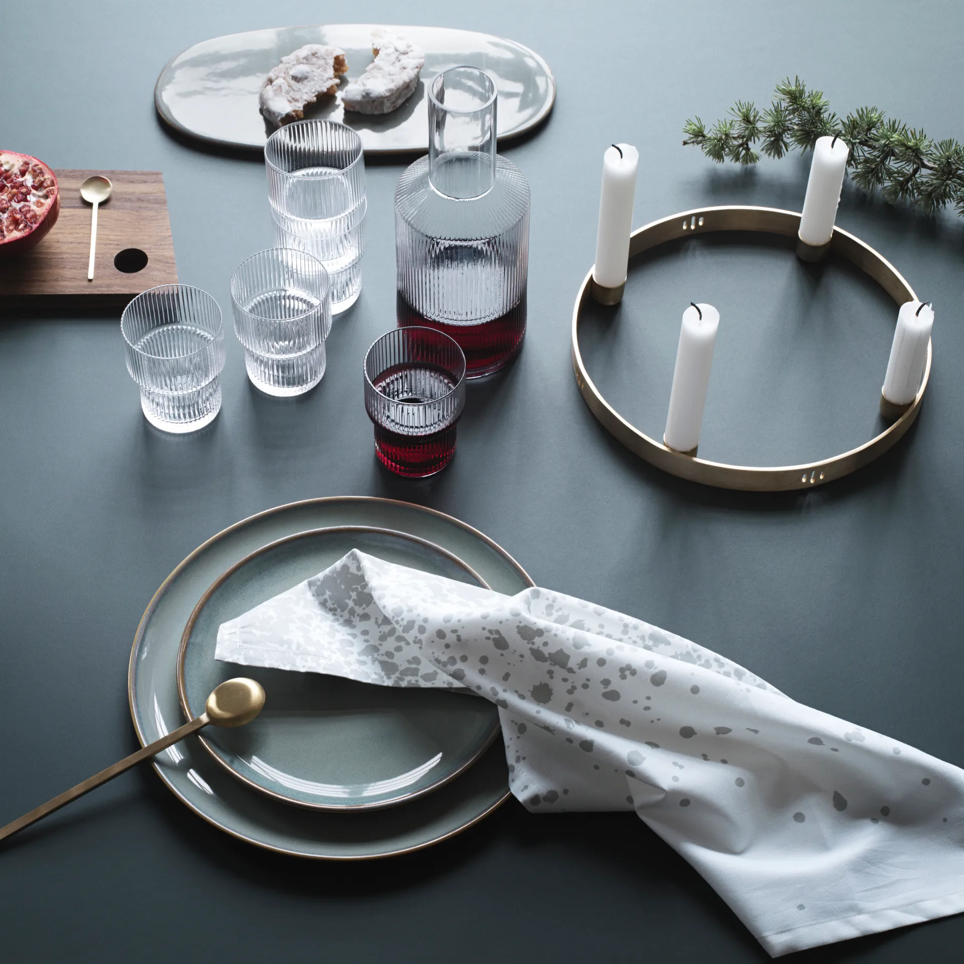 Circle mässing ljusstake, liten Ferm Living