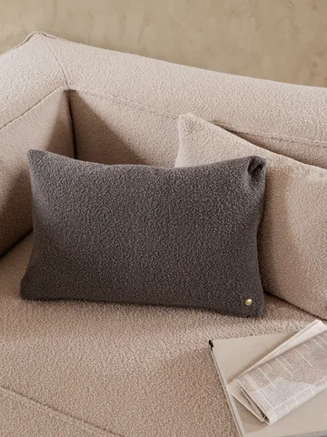 Clean kudde bouclé 40x60 cm - Grey - Ferm Living