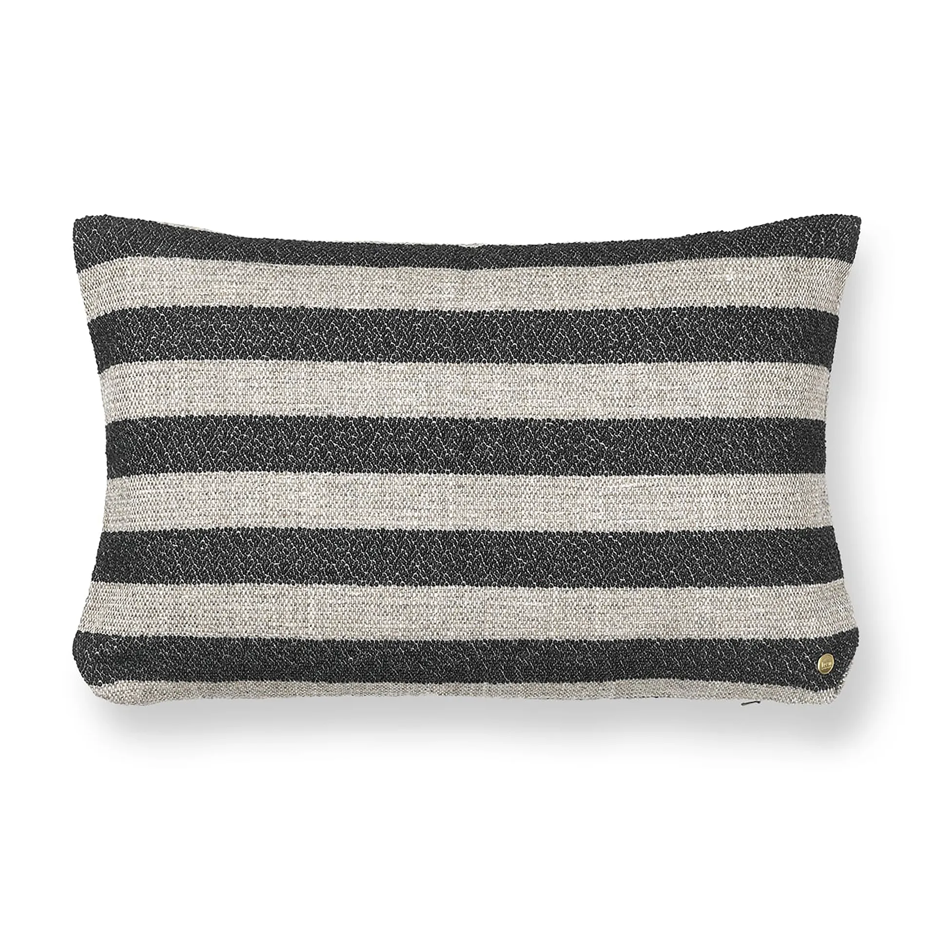 Clean kudde Louisiana 40x60 cm, Sand-black Ferm Living