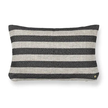 Clean kudde Louisiana 40x60 cm - Sand-black - Ferm Living
