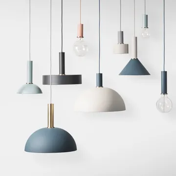 Collect lampskärm Record - svart - Ferm Living