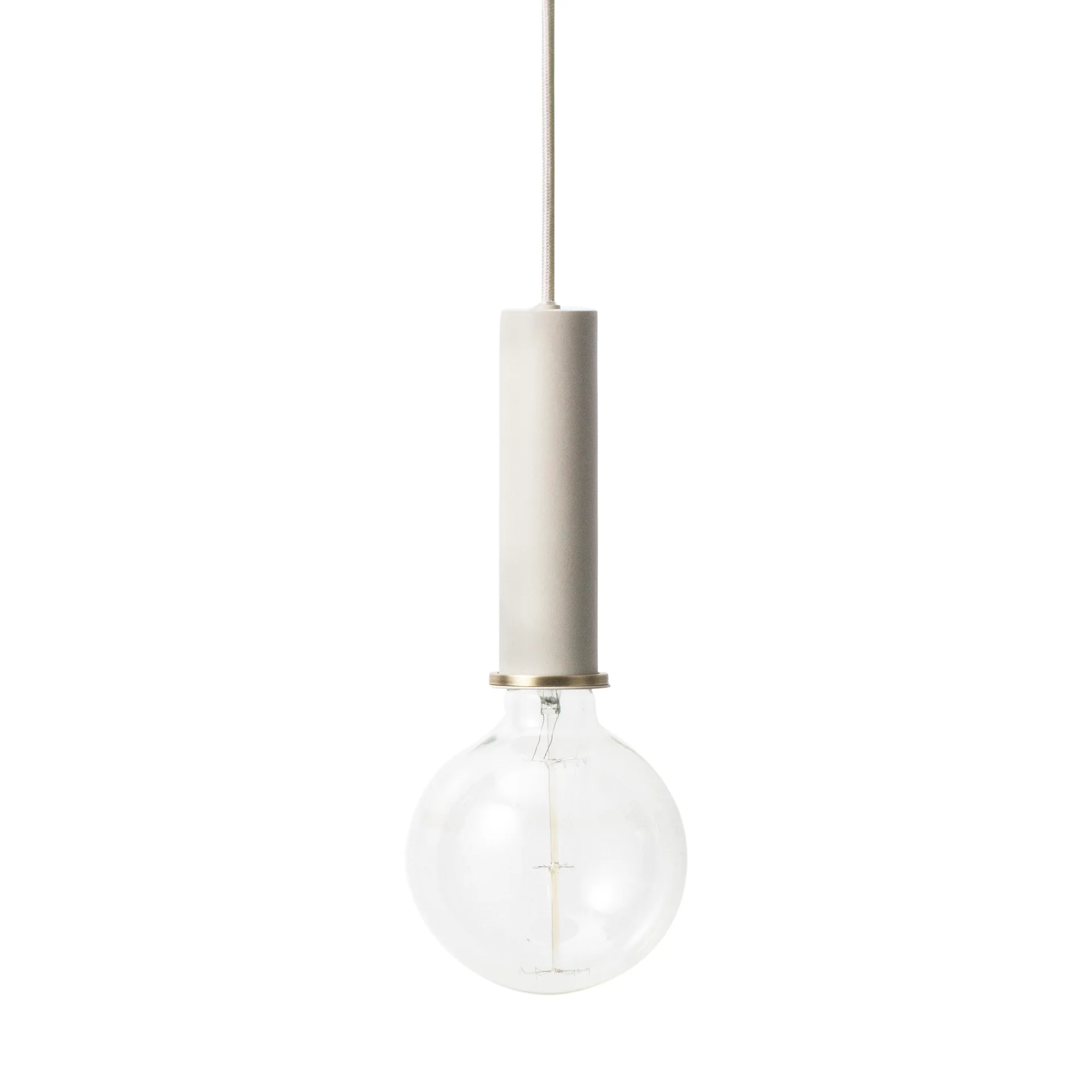 Collect taklampa stor, light grey (grå) Ferm Living