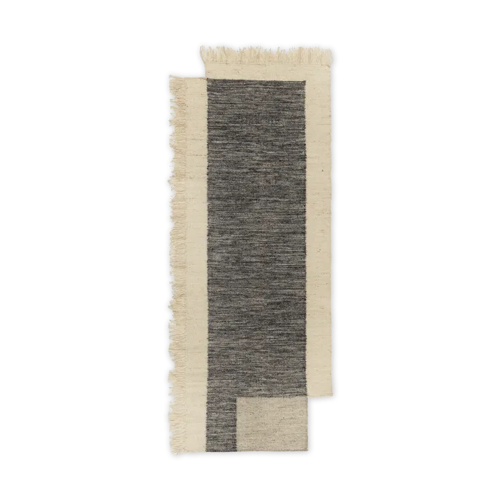 Counter gångmatta - Charcoal-Off-white, 80x200 cm - Ferm Living
