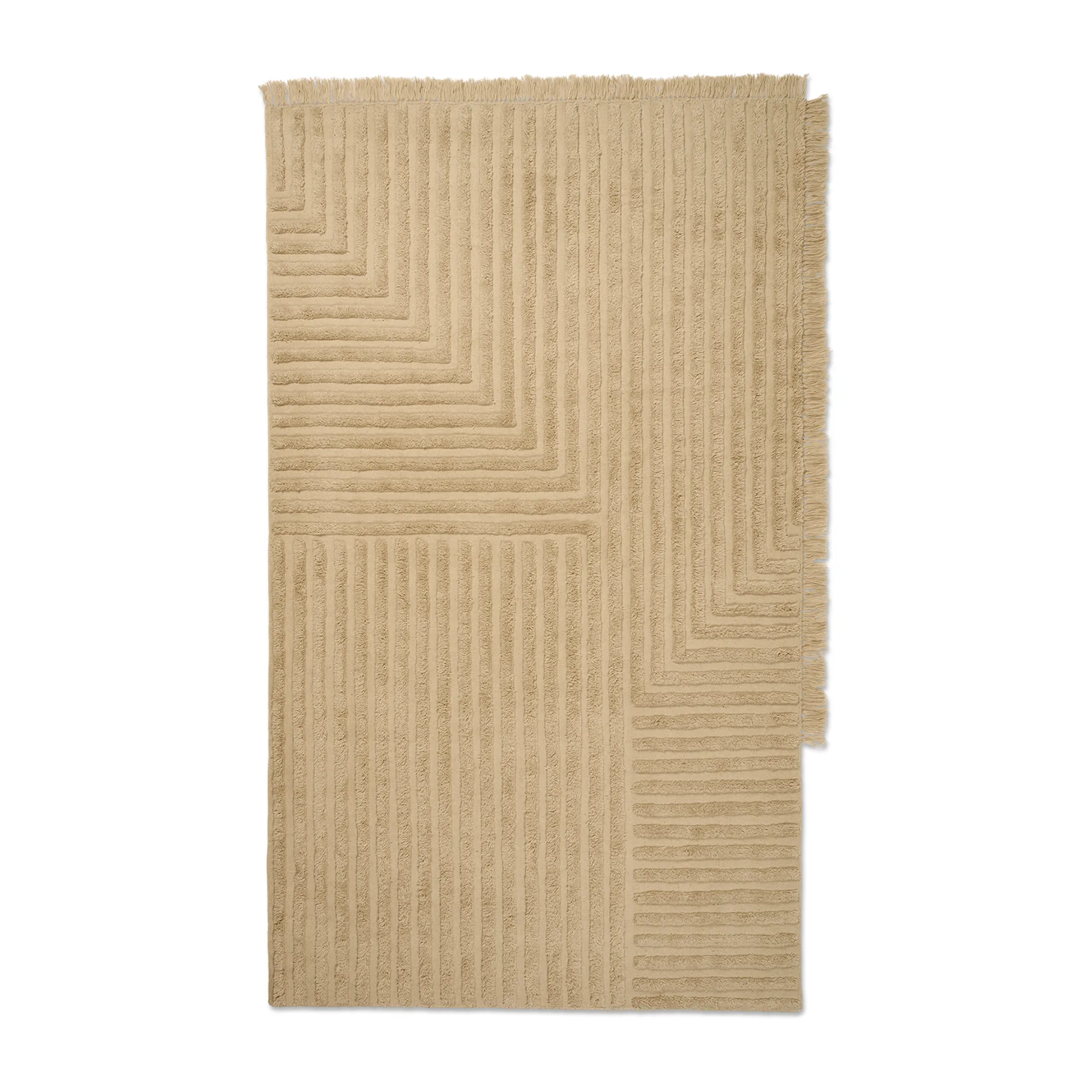 Crease ullmatta 160x250 cm, Light Sand Ferm Living