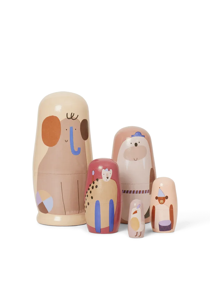 Critter dockor Ø6,4x14 cm - Multi - Ferm Living