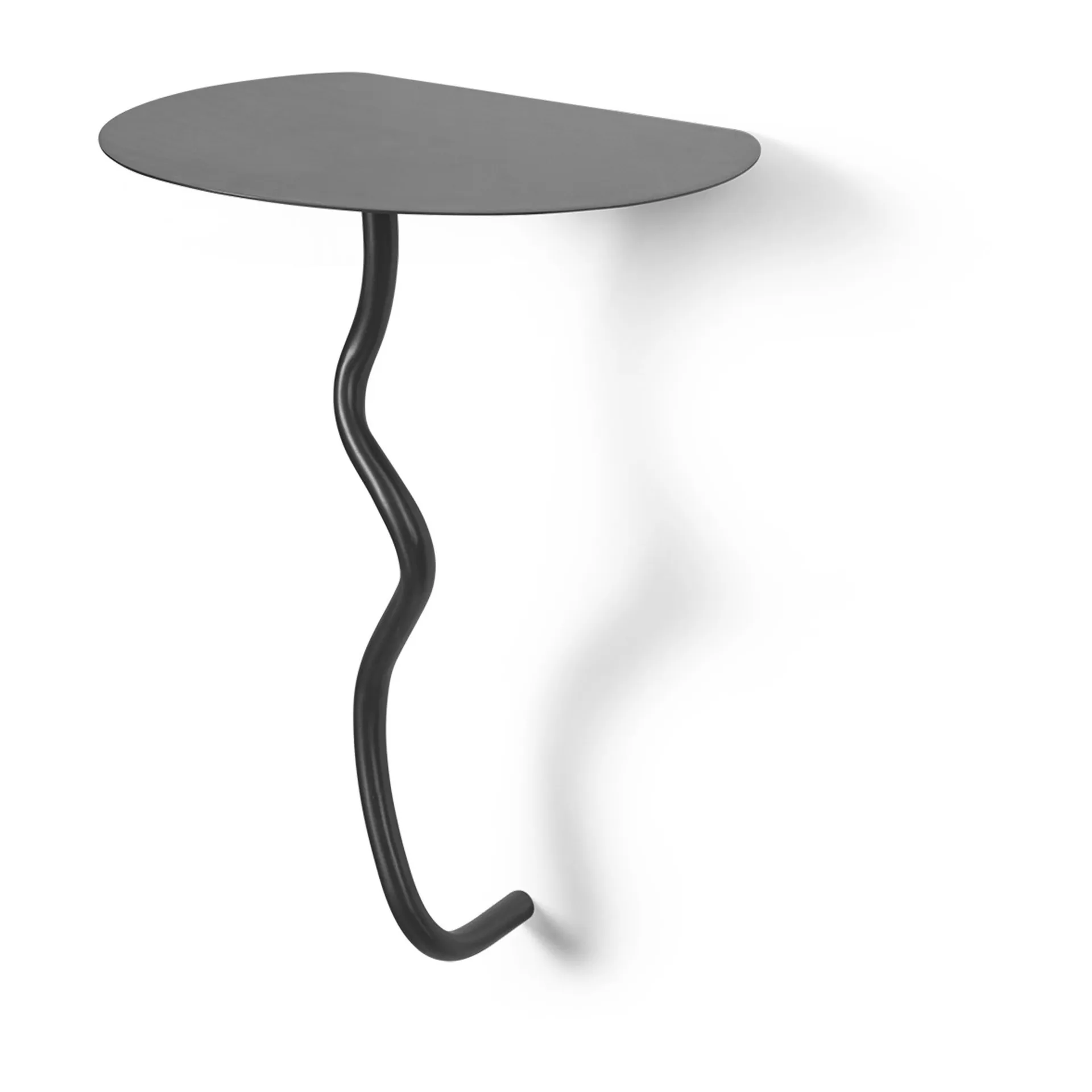 Curvature väggbord, Black Brass Ferm Living