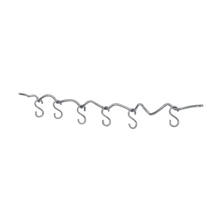 Curvature väggskena inkl 6 krokar - Stainless steel - Ferm Living