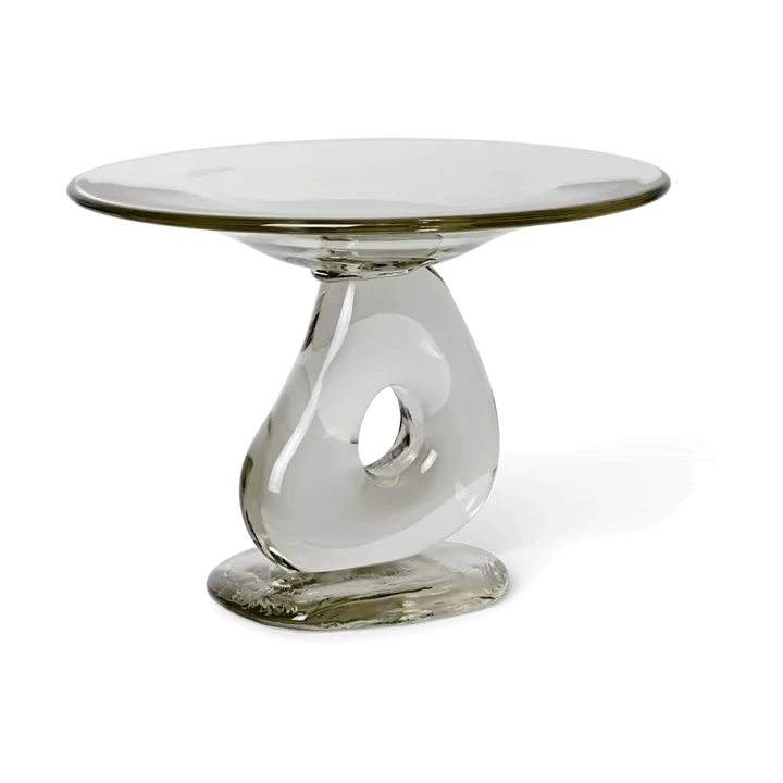 Damo glass centerpiece fat Ø21 cm - Clear - Ferm Living