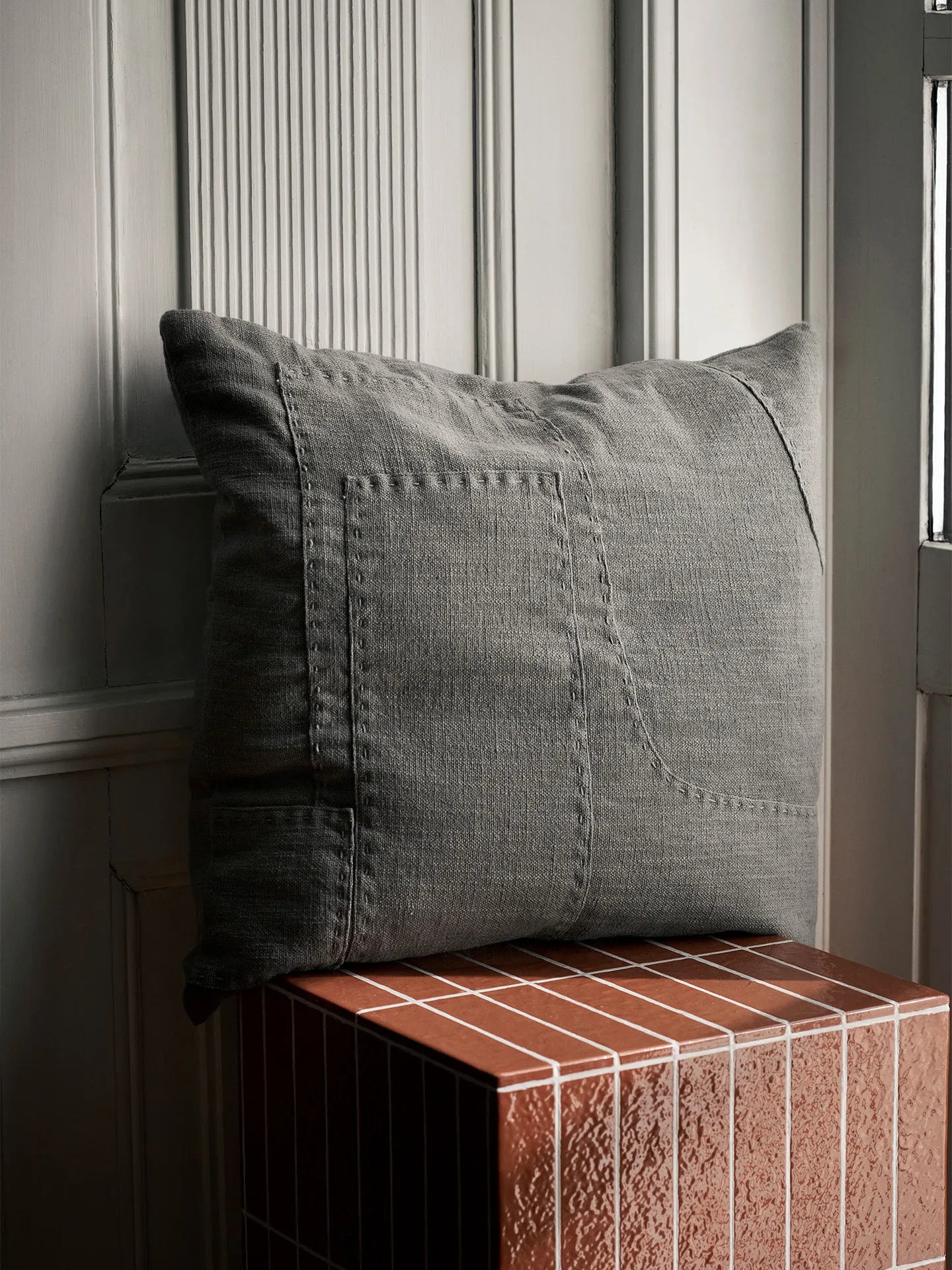 Darn kuddfodral 50x50 cm, Blue Grey Ferm Living