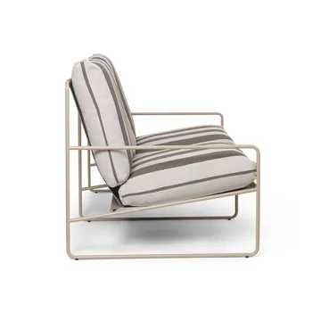 Desert 2-sits soffa - Cash stripe-chocolate - Ferm Living
