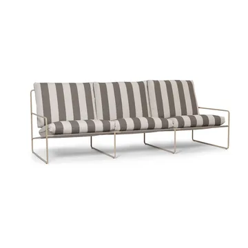 Desert 3-sits soffa - Cash stripe-chocolate - Ferm Living