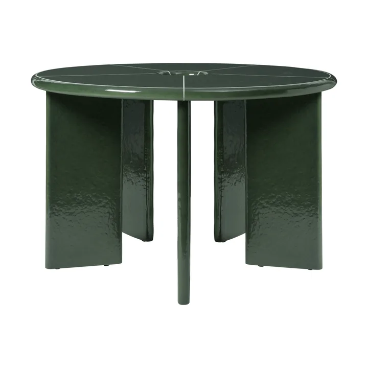 Deya matbord - Dark green, Ø120x75 cm - Ferm Living
