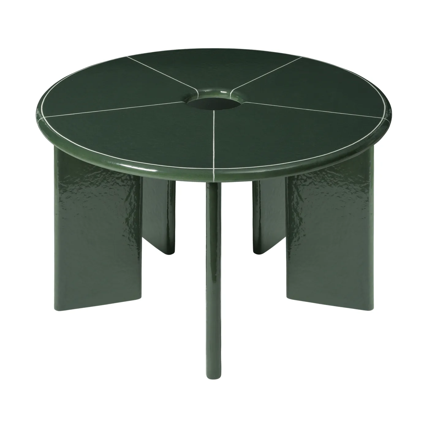Deya matbord, Dark green, Ø120x75 cm Ferm Living