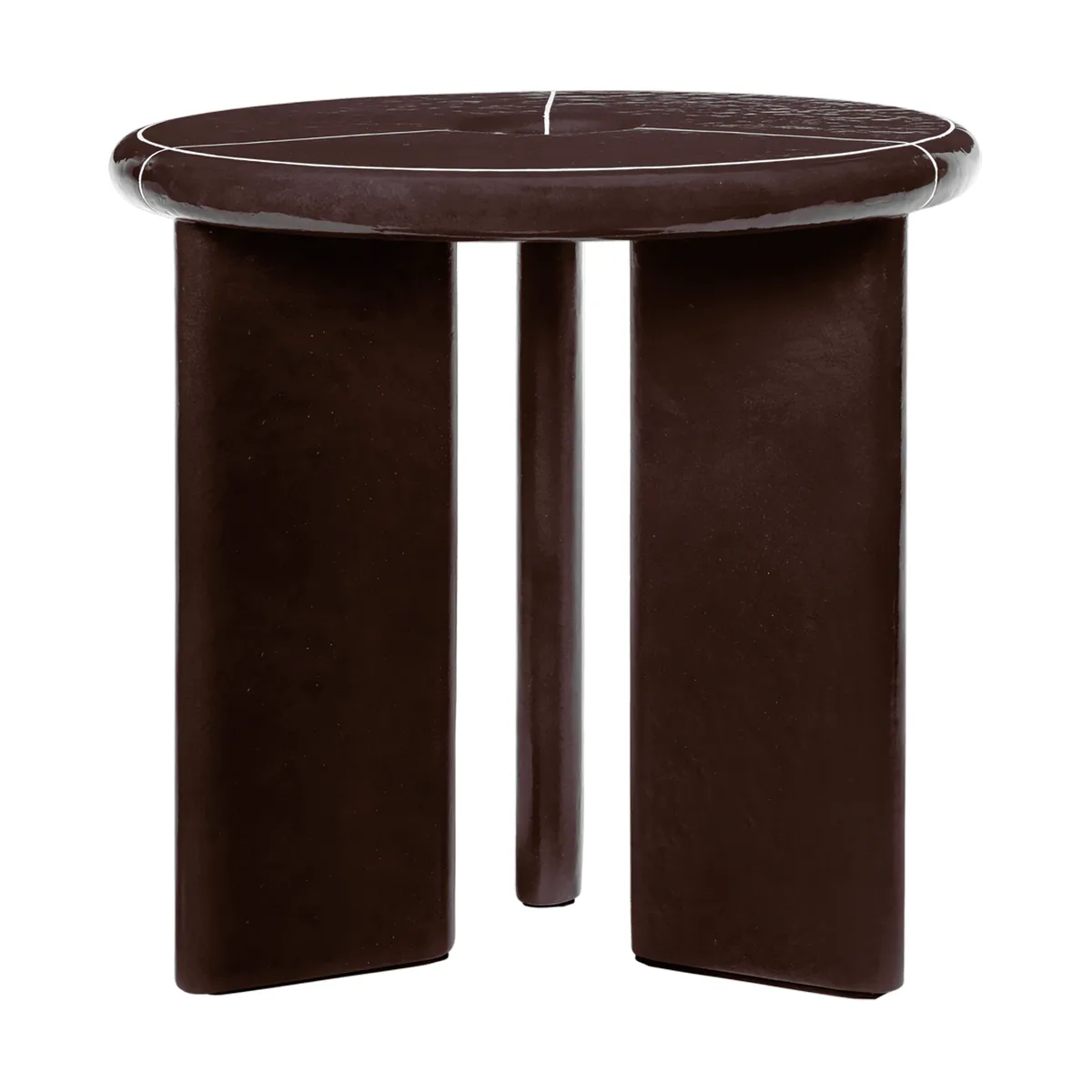 Deya sidobord Ø47x45 cm, Chestnut brown Ferm Living
