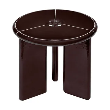 Deya sidobord Ø47x45 cm - Chestnut brown - Ferm Living