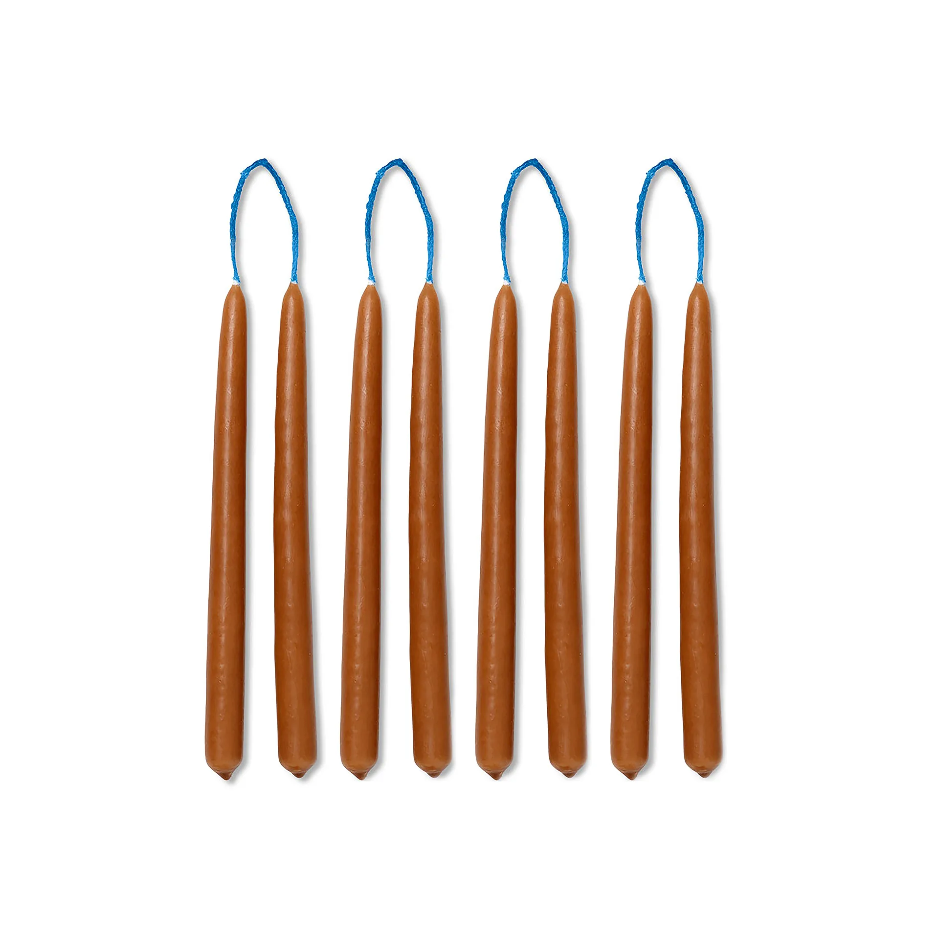 Dipped candles handgjorda ljus 15 cm 8-pack, Amber Ferm Living