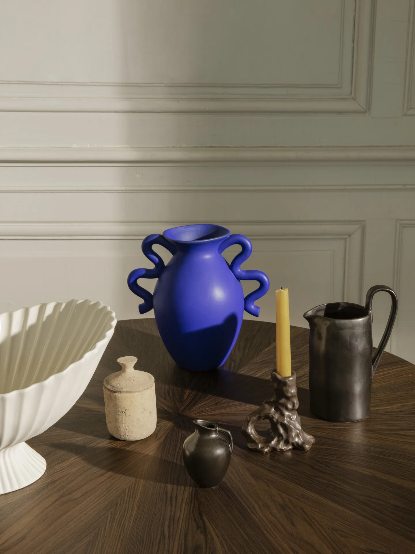 Dito ljusstake, Dark Brown Ferm Living