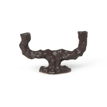 Dito ljusstake dubbel - Dark Brown - Ferm Living