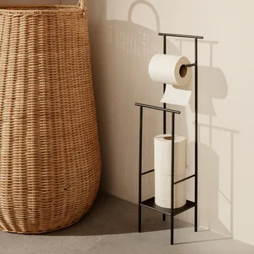 Dora toalettpappershållare - Black - Ferm Living