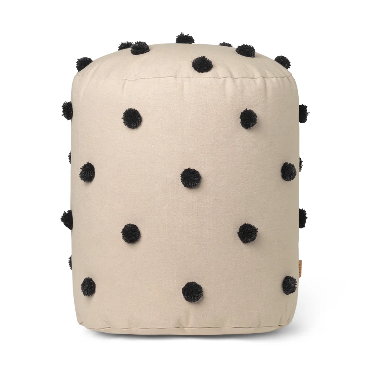 Dot puff Ø39 cm, Sand-black Ferm Living