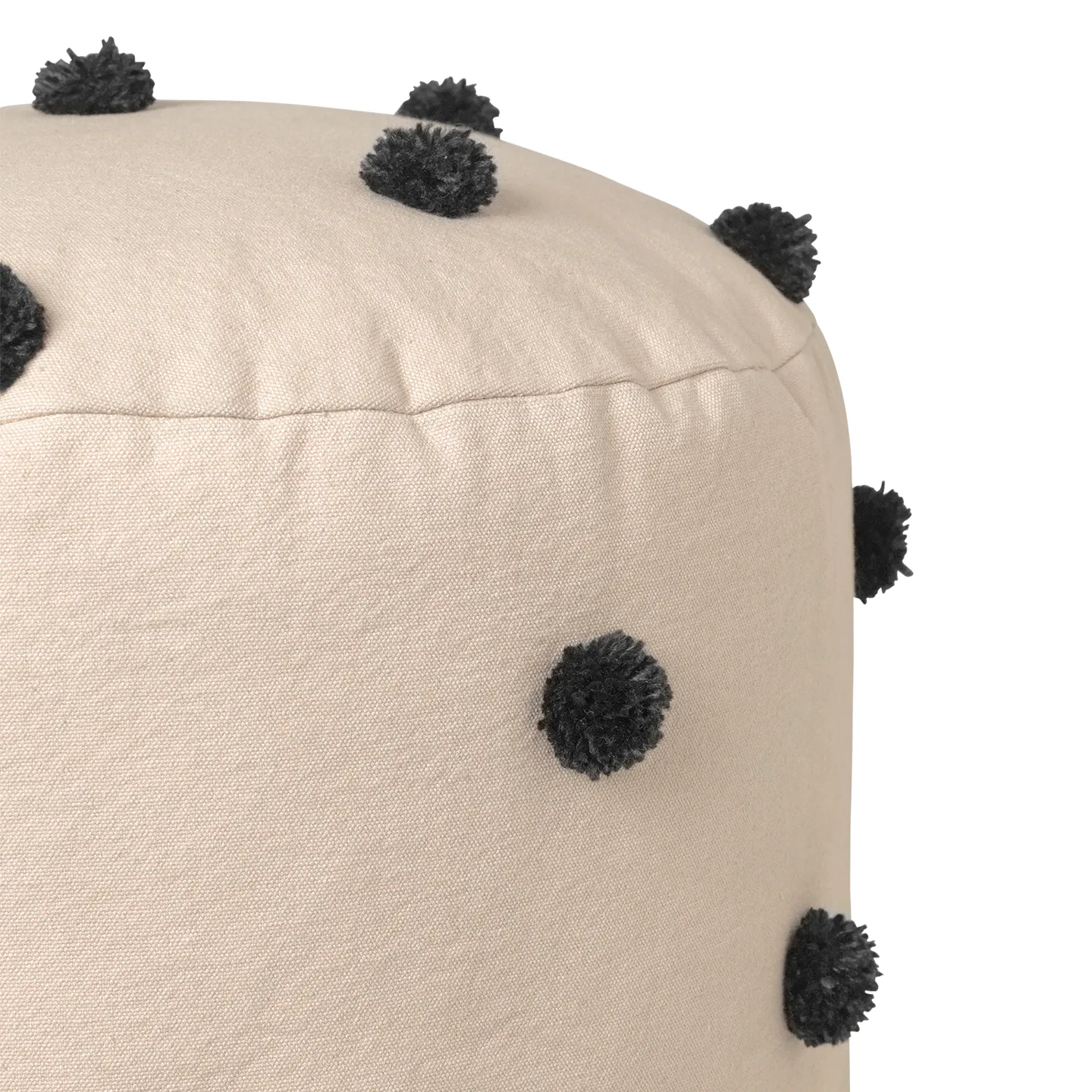 Dot puff Ø39 cm, Sand-black Ferm Living