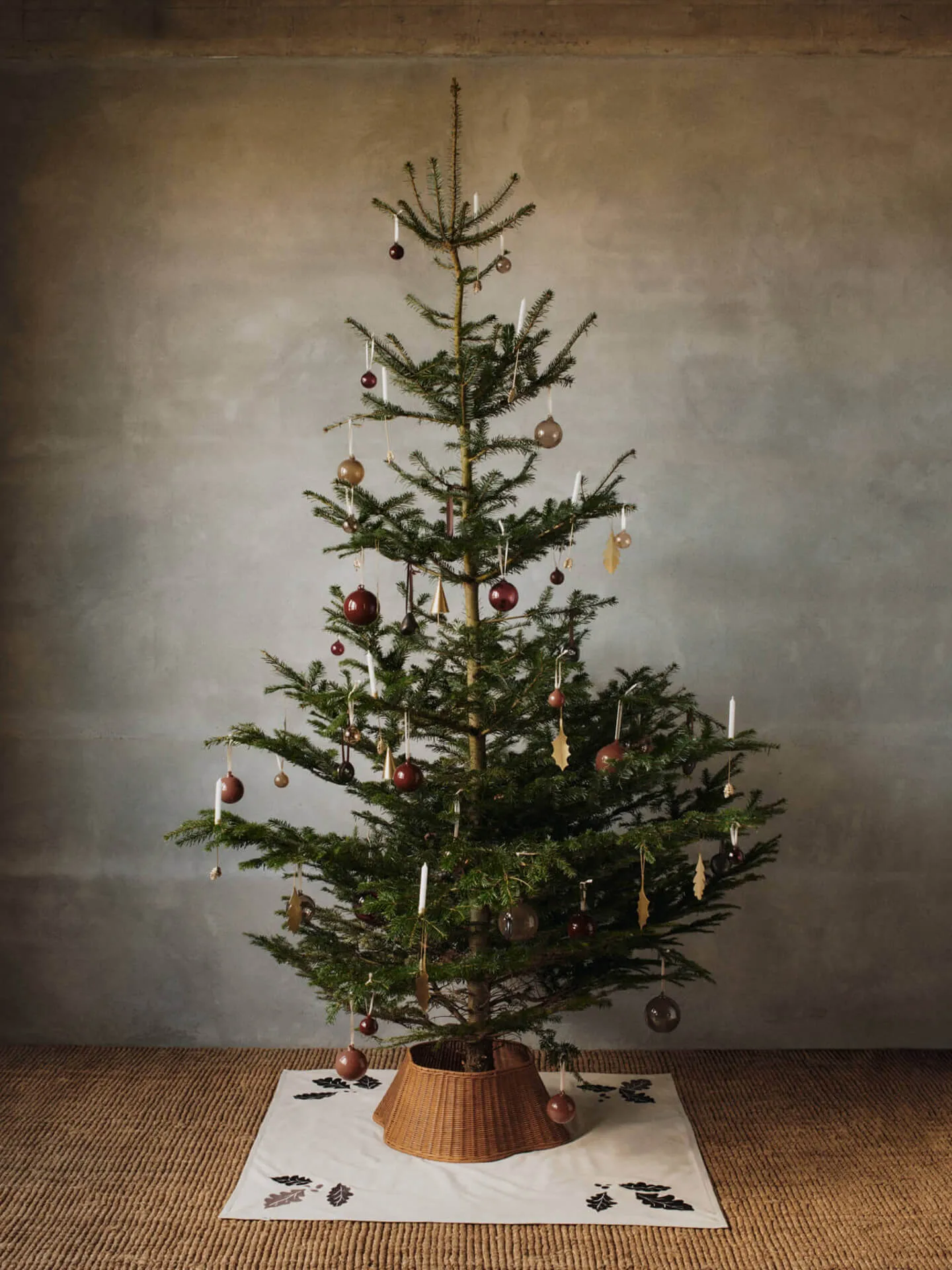Drape braided tree skirt julgranskorg, Natural Ferm Living