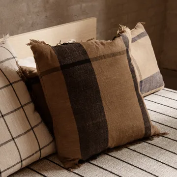 Dry kudde 50x50 cm - Sugar kelp-black - Ferm Living