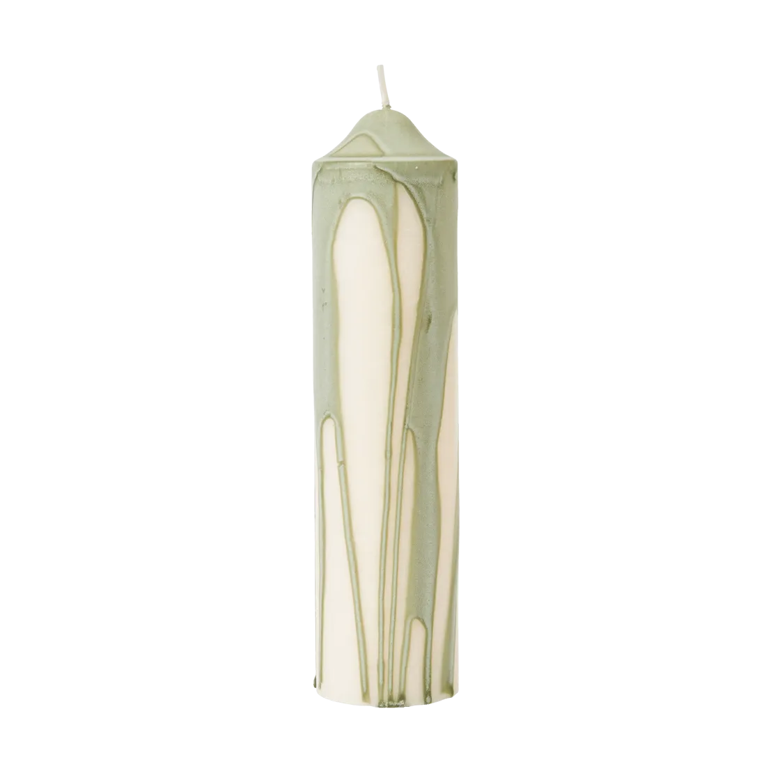 Dryp blockljus, Tea Green, 20 cm Ferm Living
