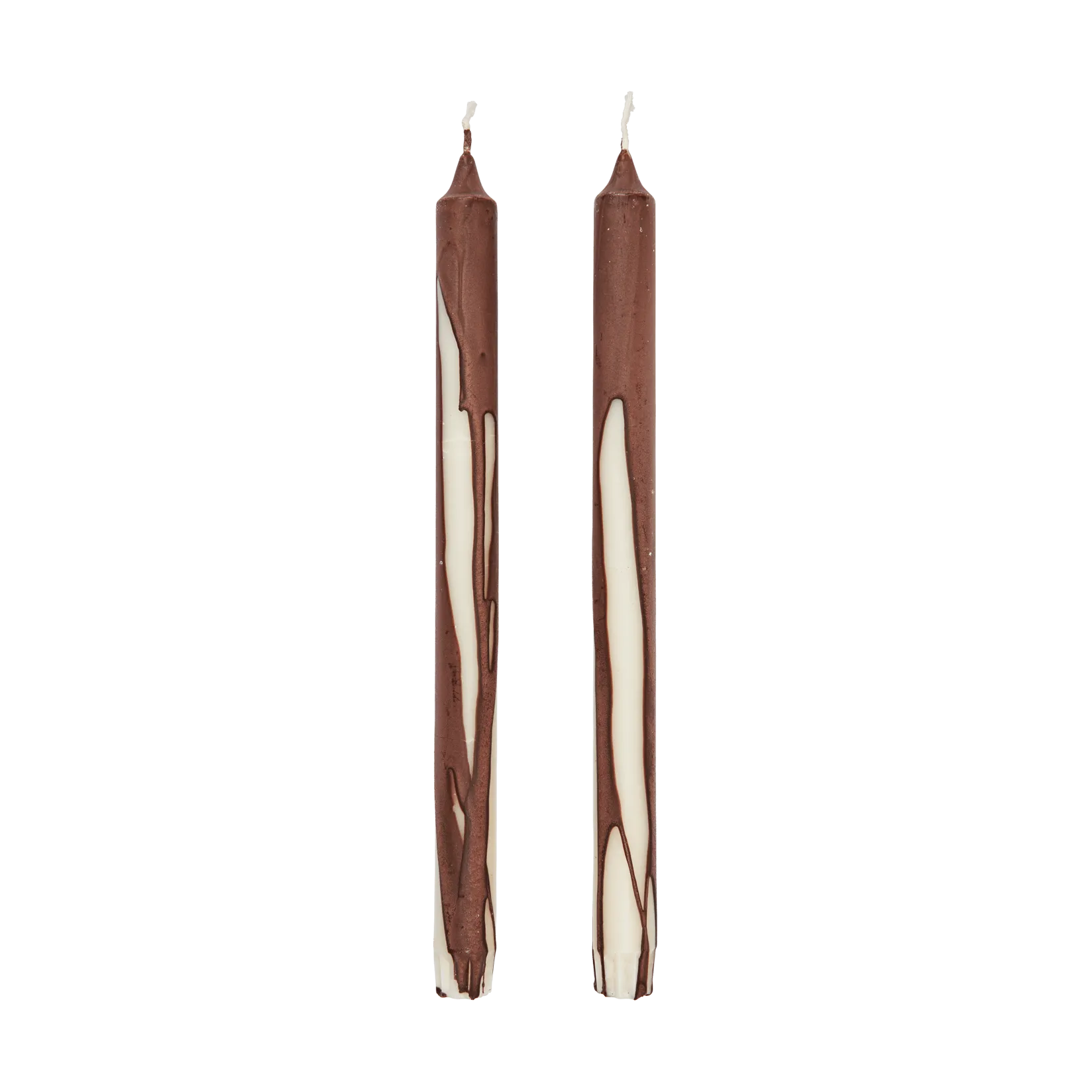 Dryp stearinljus 2-pack, Dark Chocolate Ferm Living