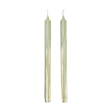 Dryp stearinljus 2-pack - Tea Green - Ferm Living