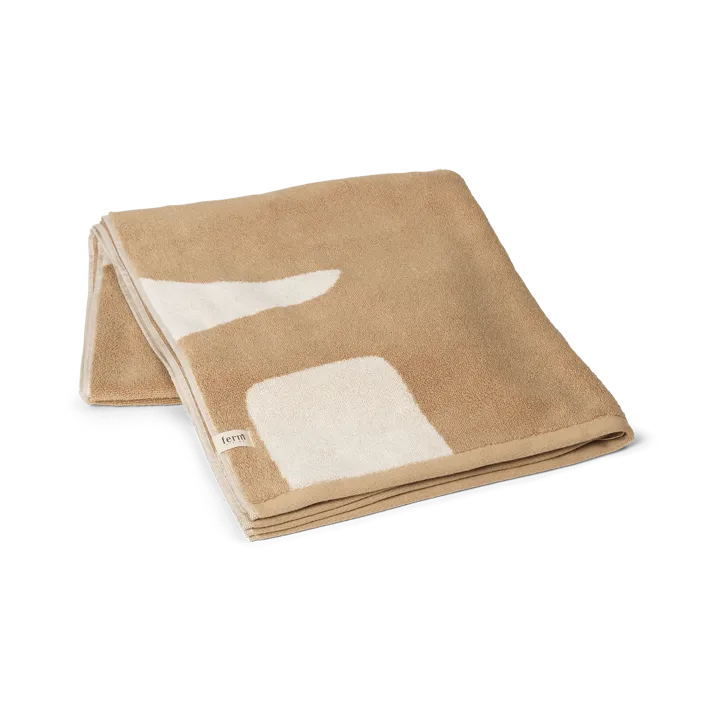 Ebb badlakan 70x140 cm - Sand, off-white - Ferm Living