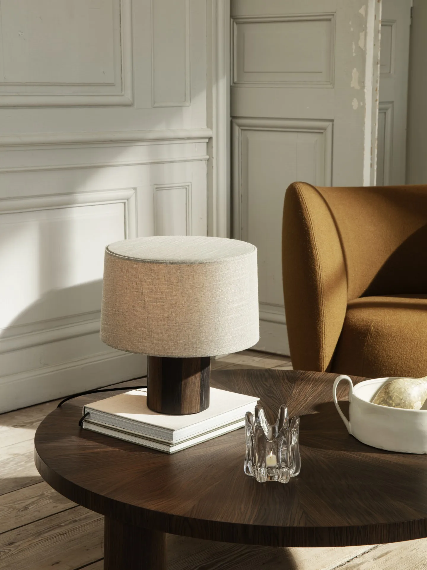 Eclipse lampskärm short Ø33 cm, Sand Ferm Living