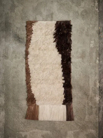 Edge Wall Rug väggbonad 50x110 cm - Off-white-Coffee - Ferm Living