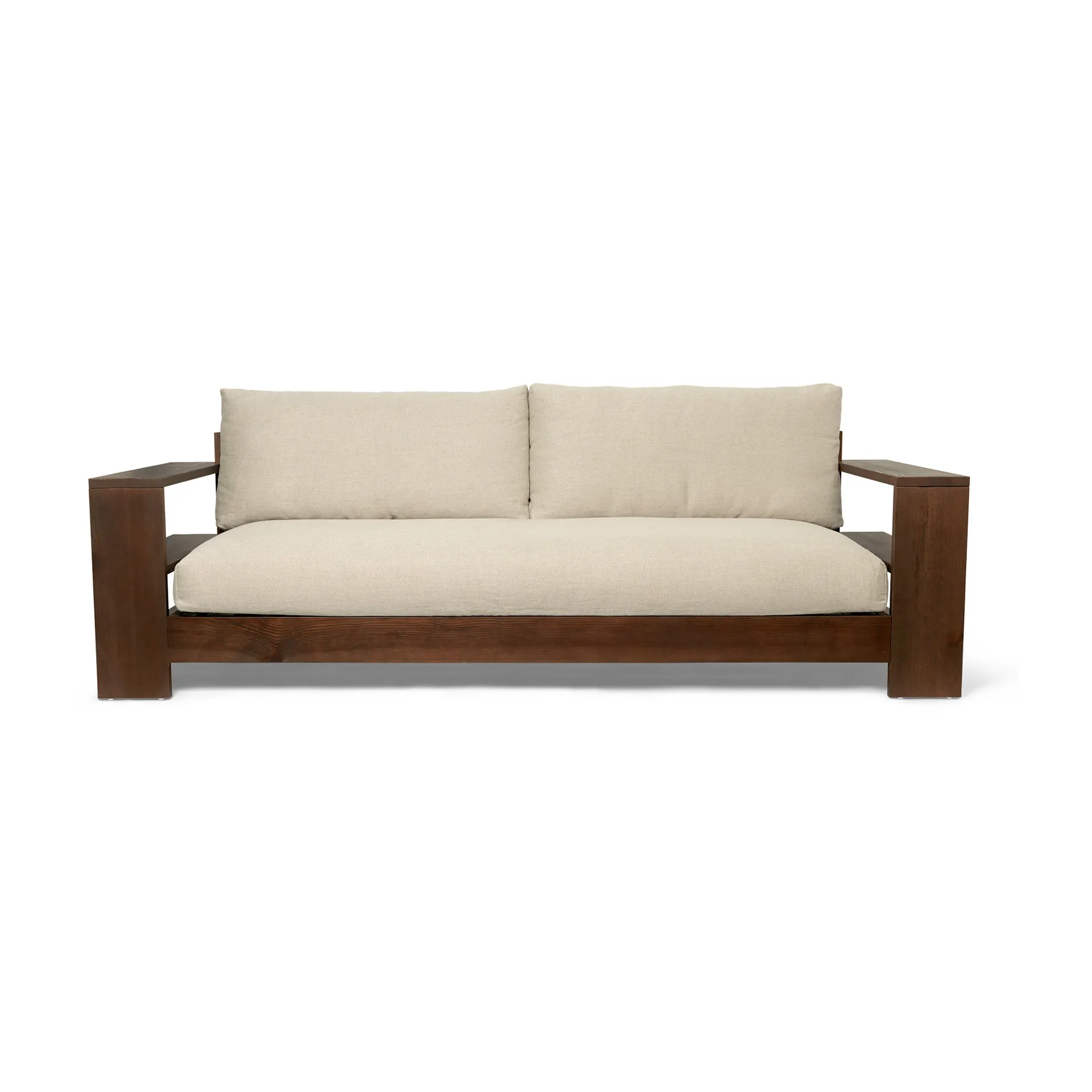 Edre soffa classic linen, Dark Stained-Natural Ferm Living